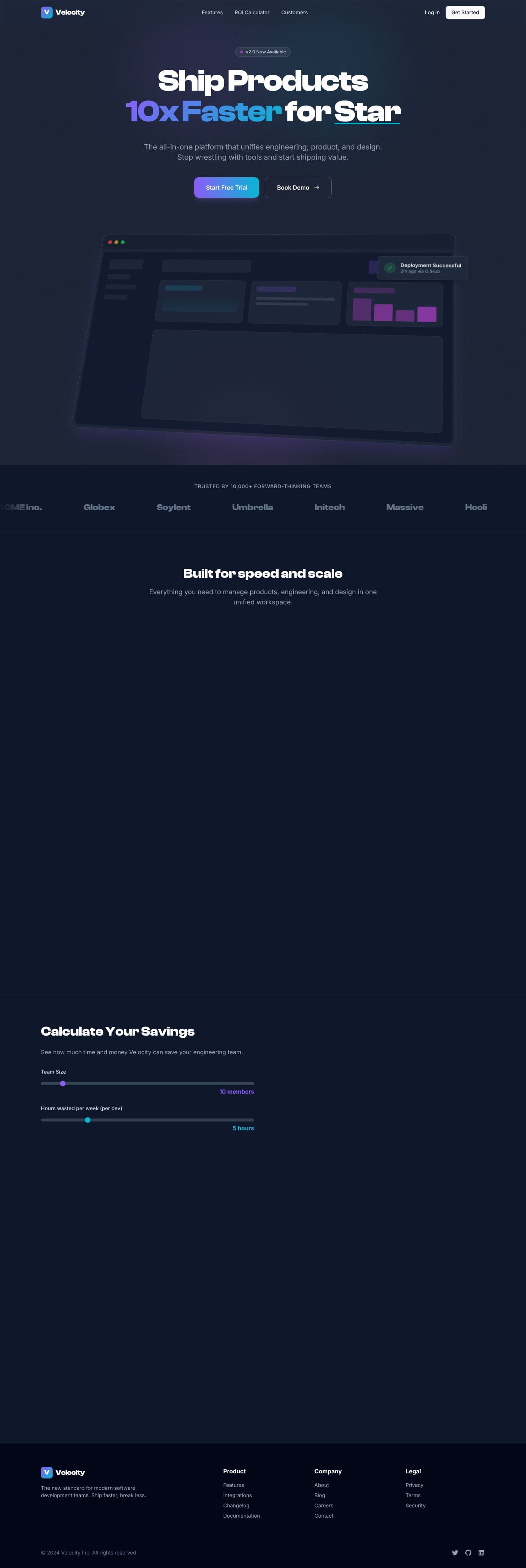 Velocity SaaS Platform