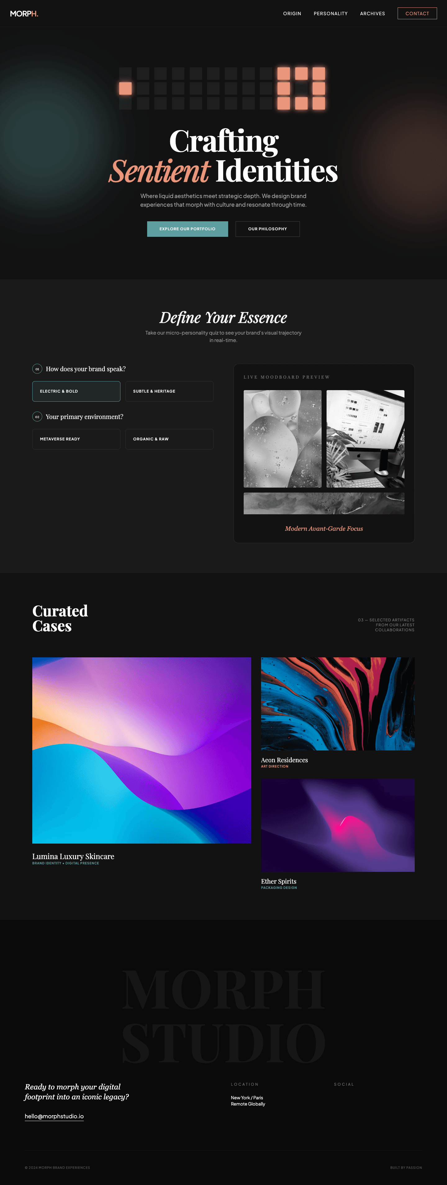 Morph Studio Brand Identity