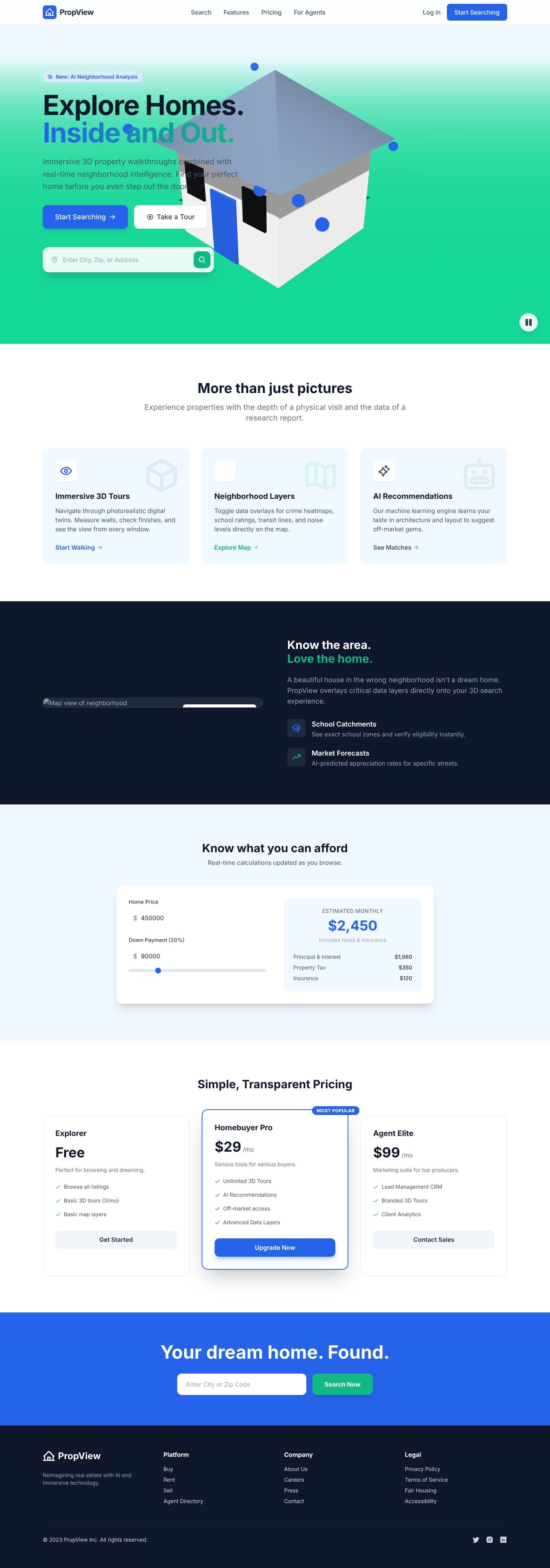 PropView - AI Real Estate Platform