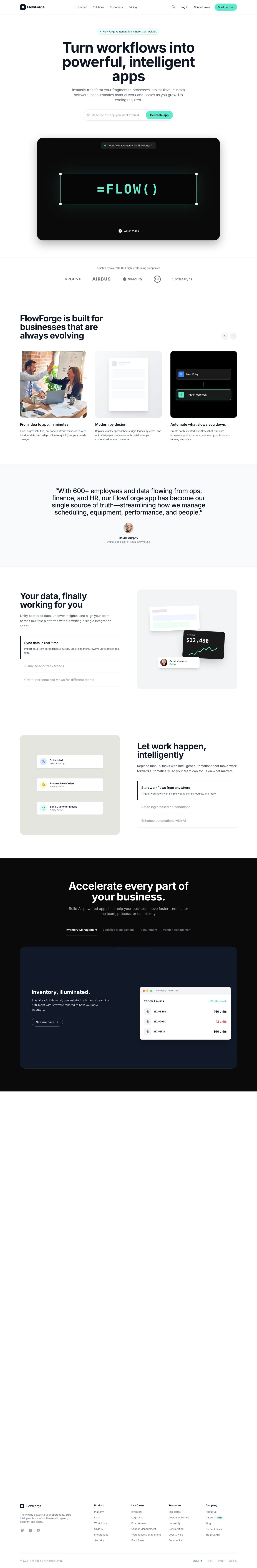 FlowForge - No-Code App Builder