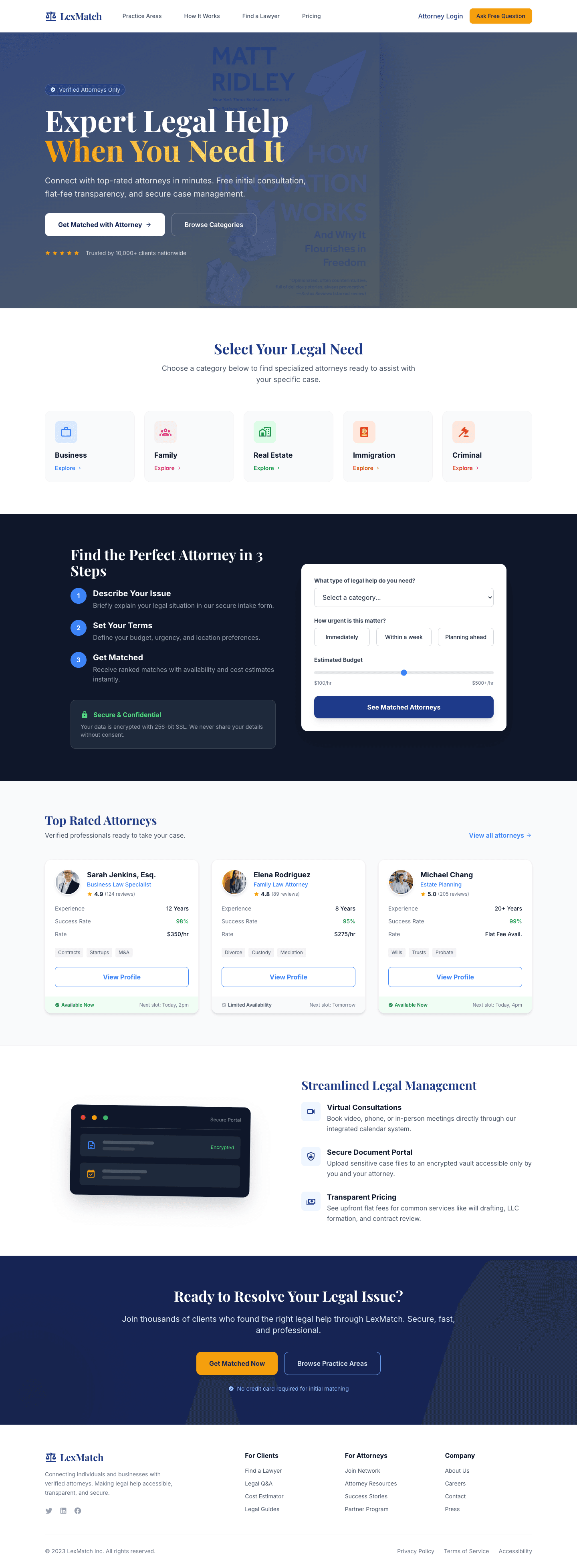 LexMatch Legal Marketplace