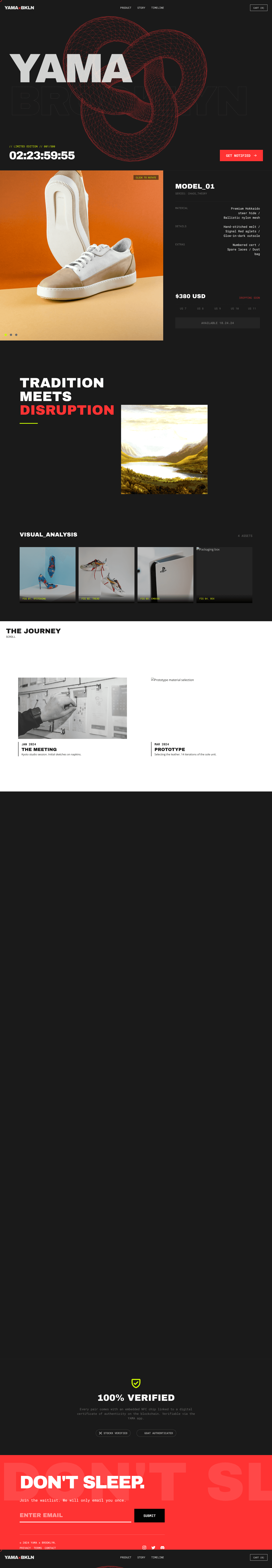 YAMA x BROOKLYN Collaboration Drop