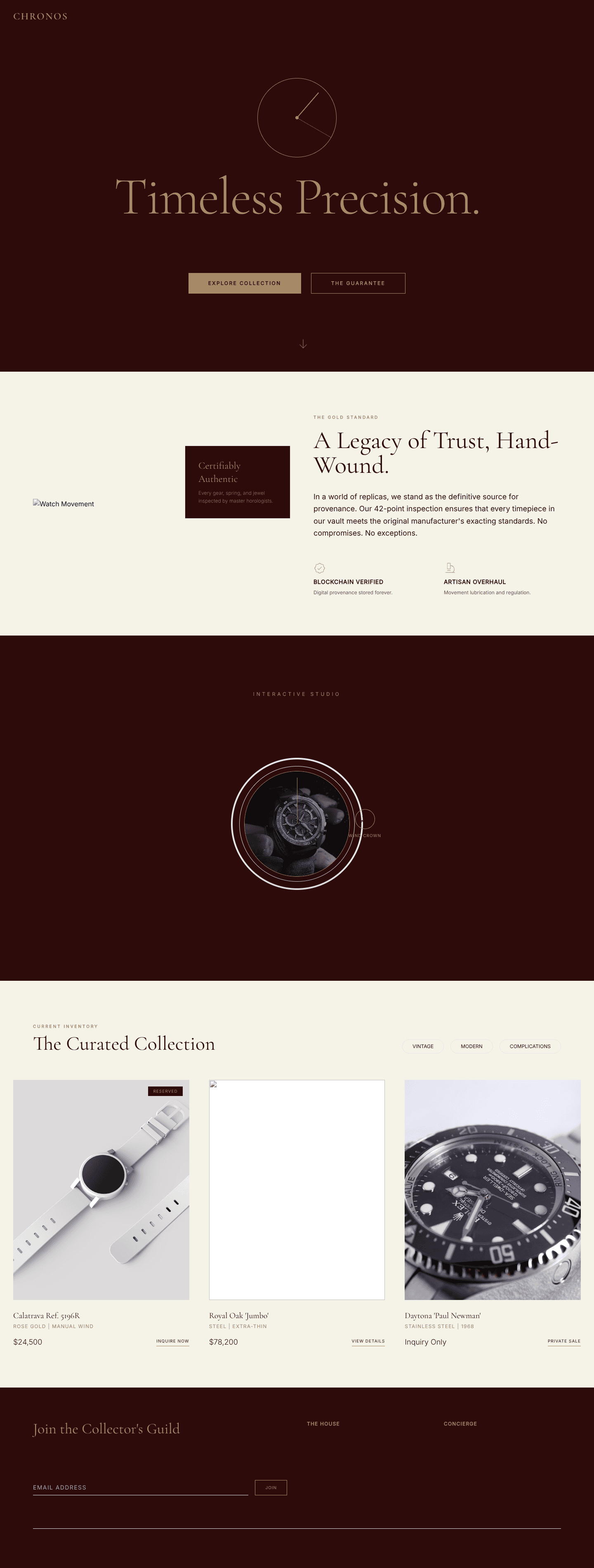 Chronos Legacy - Luxury Horology Marketplace