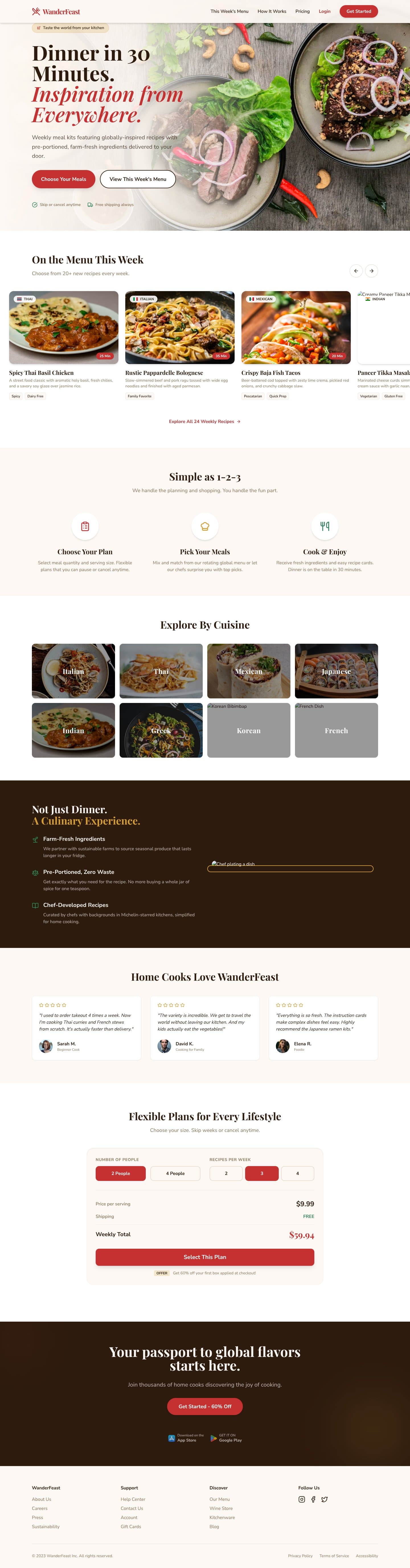 WanderFeast - Global Meal Kits