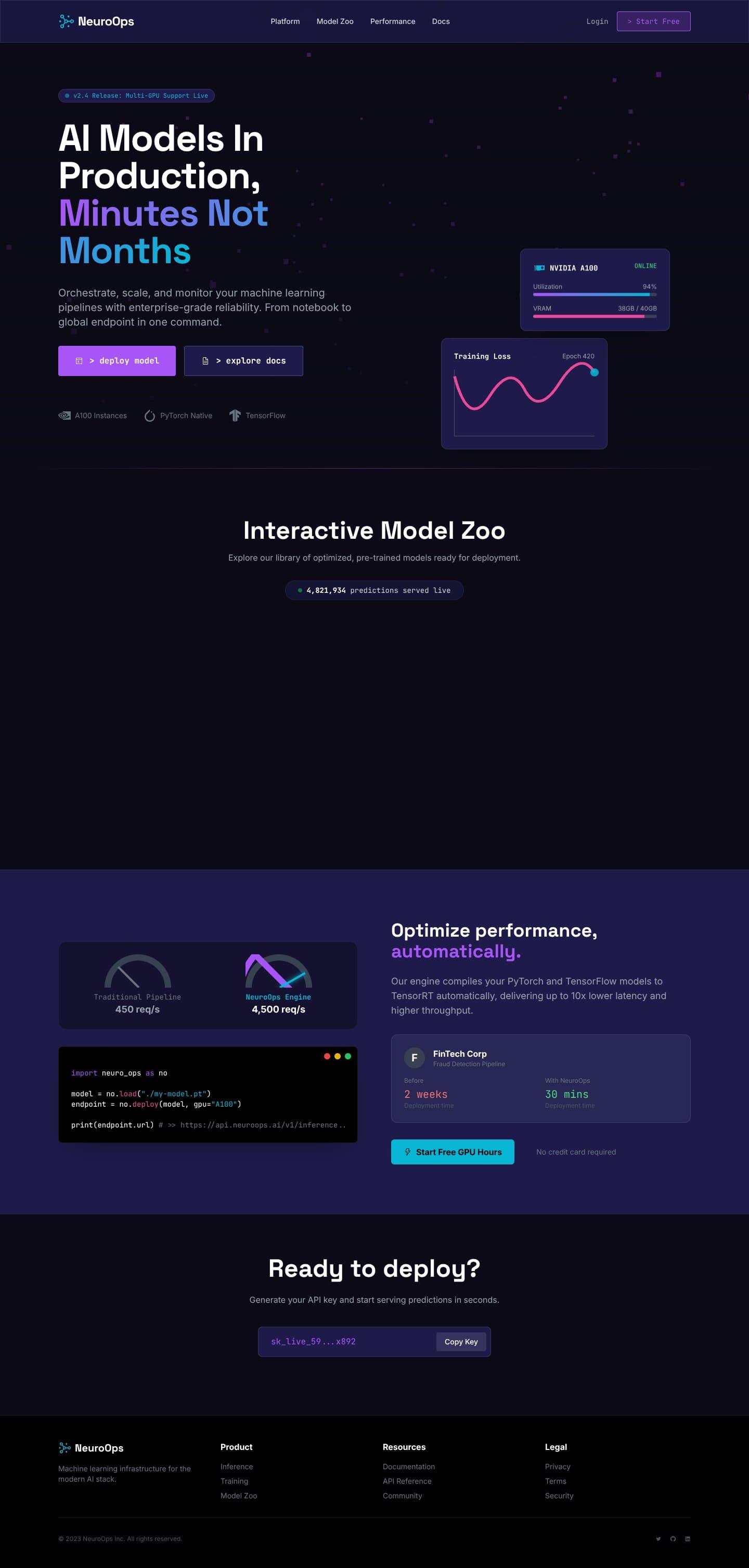NeuroOps - AI/ML Platform