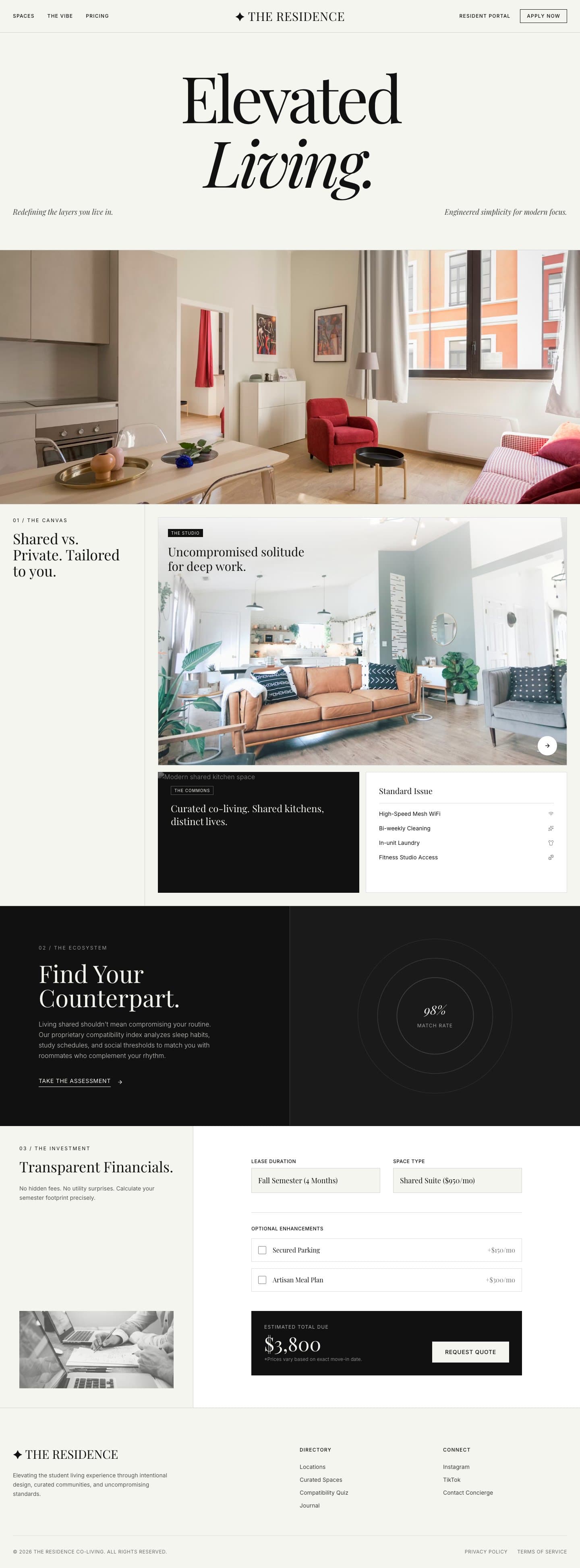 The Residence - Editorial Co-living