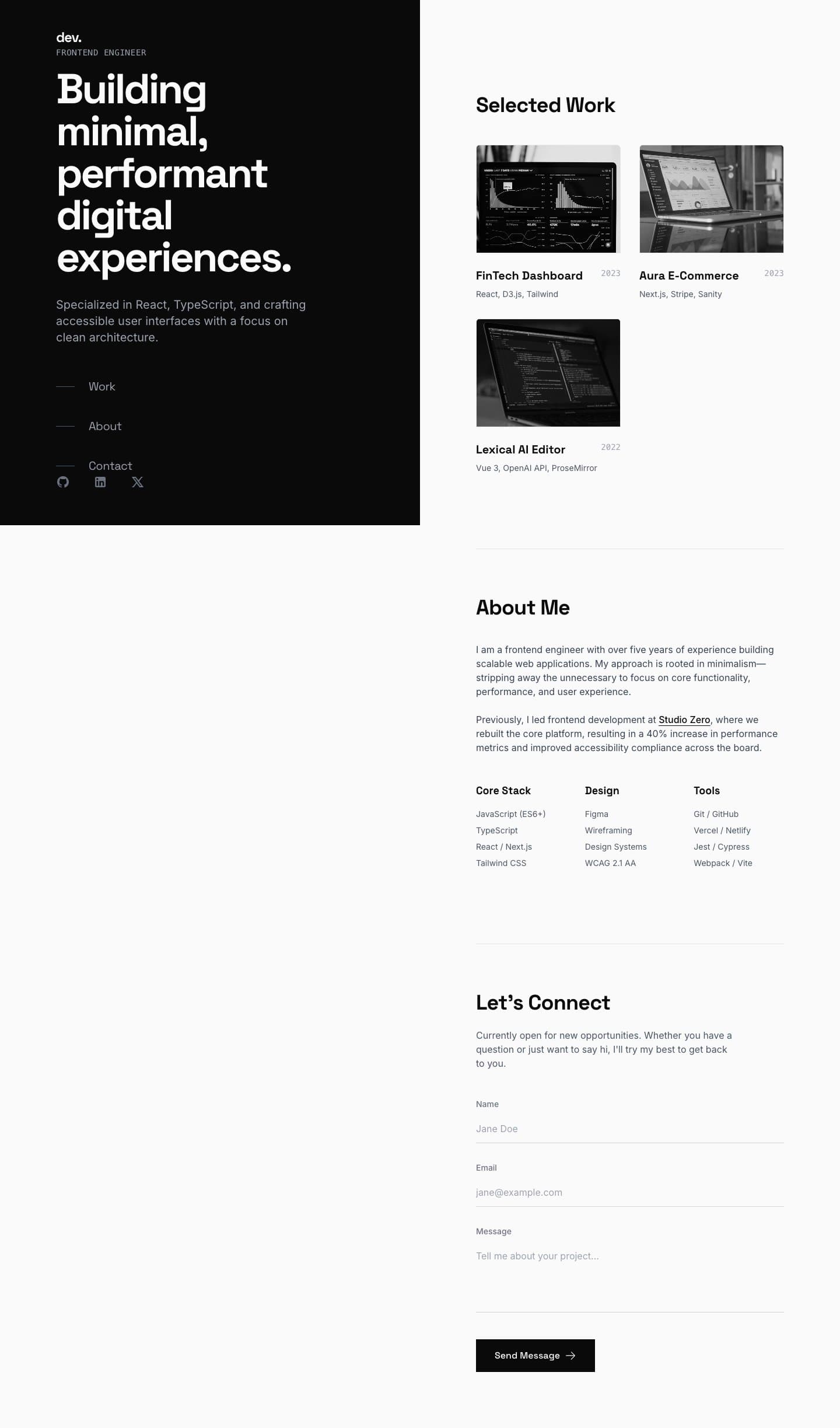 Bifurcate Minimalist Portfolio